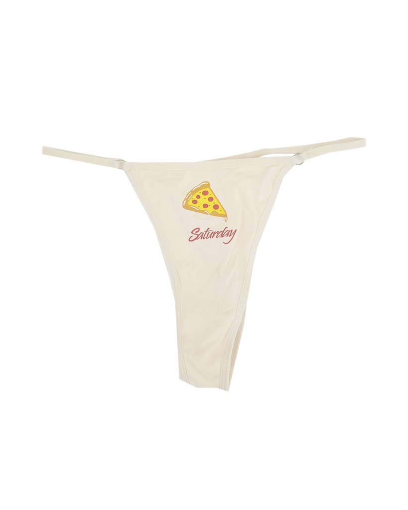 7 piezas Tanga con estampado de letra y dibujos animados