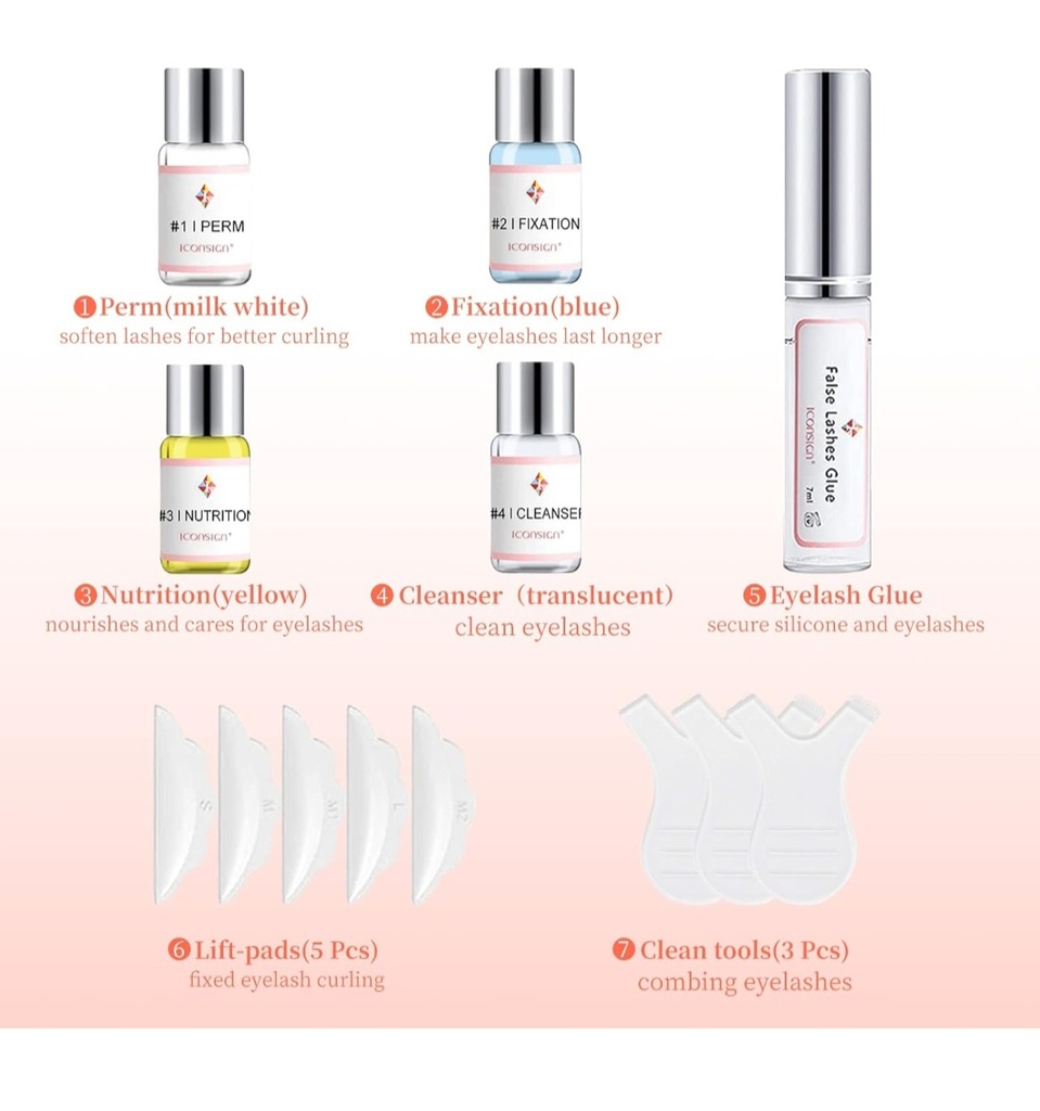 AISEELY lifting pestañas kit profesional, lash lift lit semipermanente, kit lifting de pestañas para salon y uso domestico