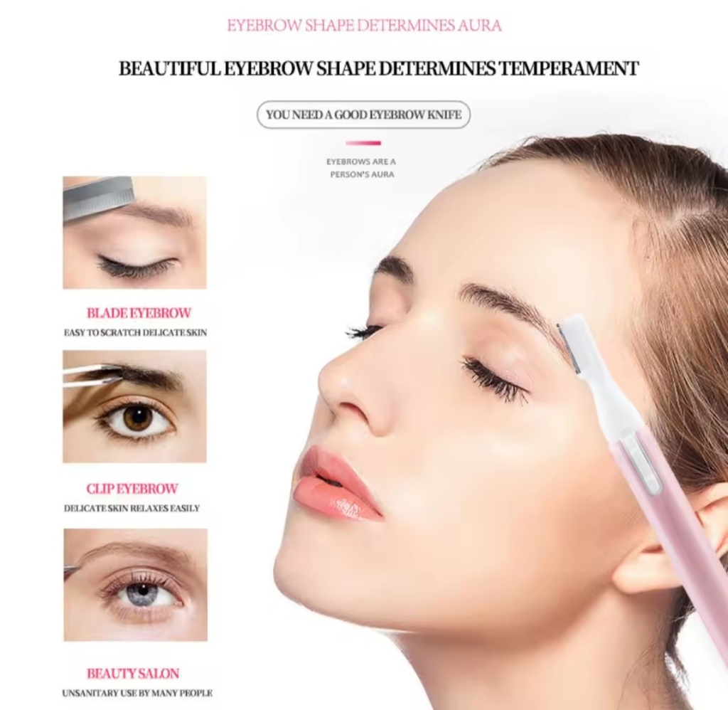 Recortador de vello facial de la marca NOROBA, diseñado para eliminar el vello no deseado de manera rapida y sin dolor