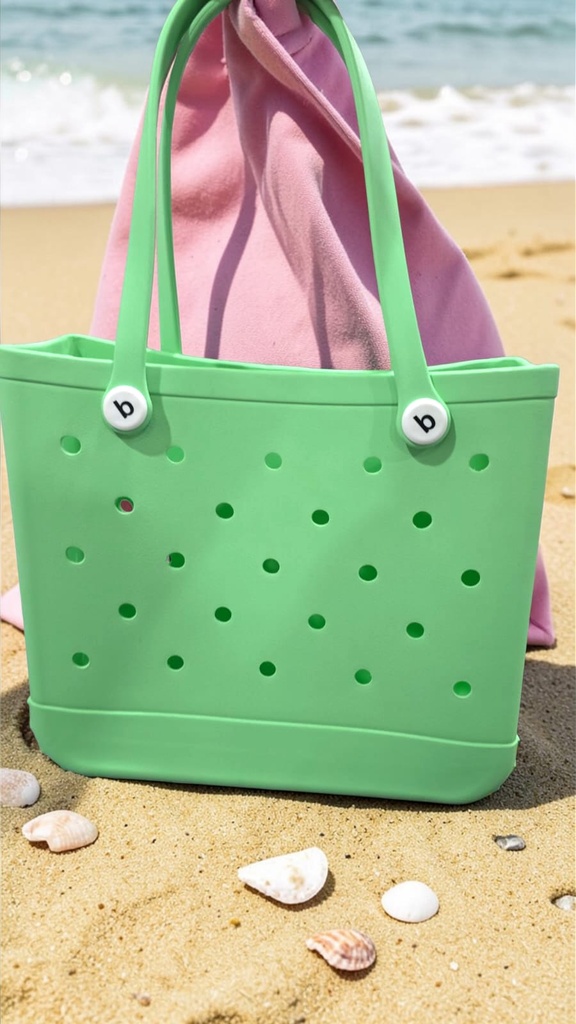 Cartera de Playa Tipo Crocs Grande
