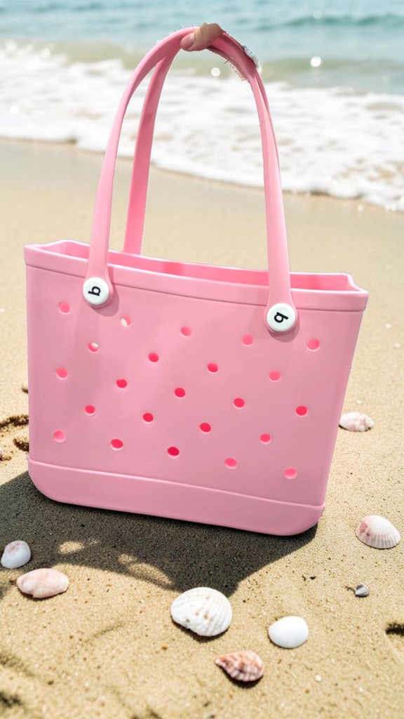 Cartera de Playa Tipo Crocs Grande