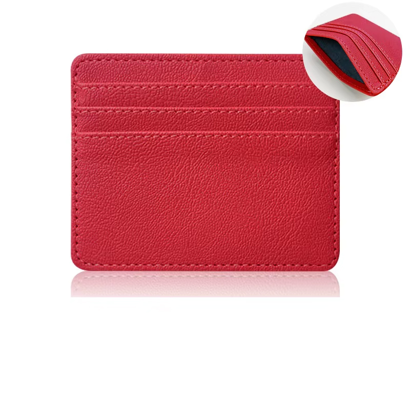 Tarjetero de cuero para hombre