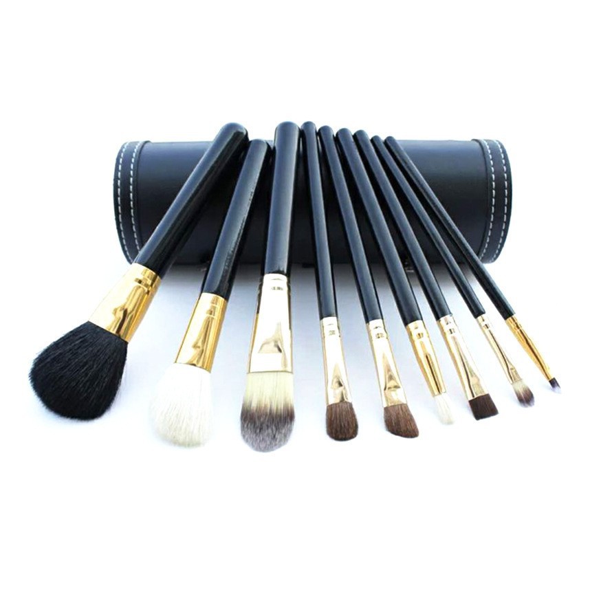 Set de brochas de maquillaje spot de 9 piezas