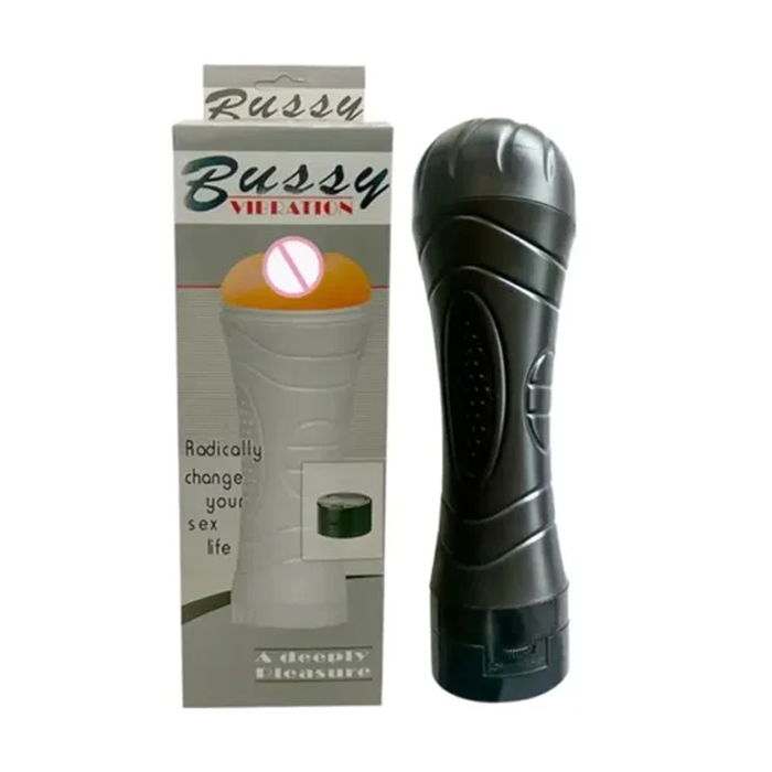 Masturbador vibrador masculino en forma de vagina