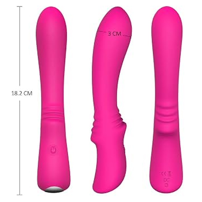 Vibrador masajeador de silicona