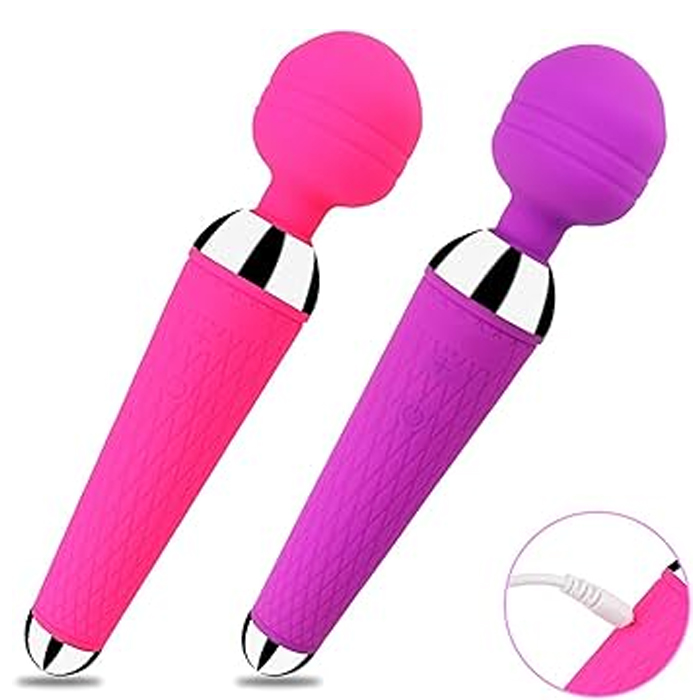Vibrador masajeador de punto G de silicona