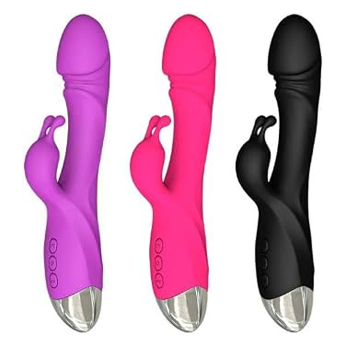 Vibrador masaje en forma de conejo