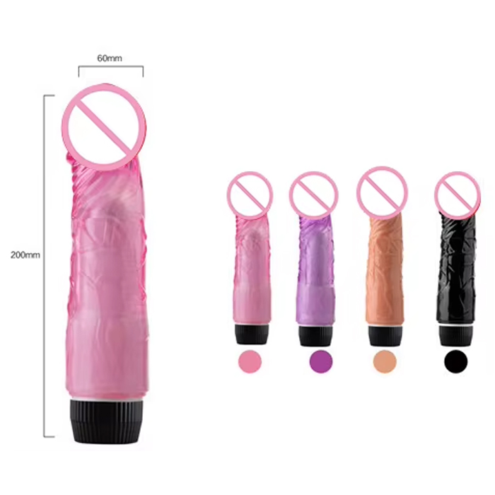 Dildo vibrador realista de silicona