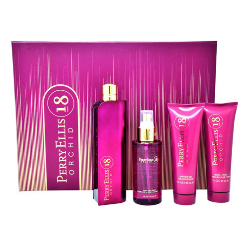 SET PERRY ELLIS 18 ORCHID WOMEN 3.4 OZ. EDP