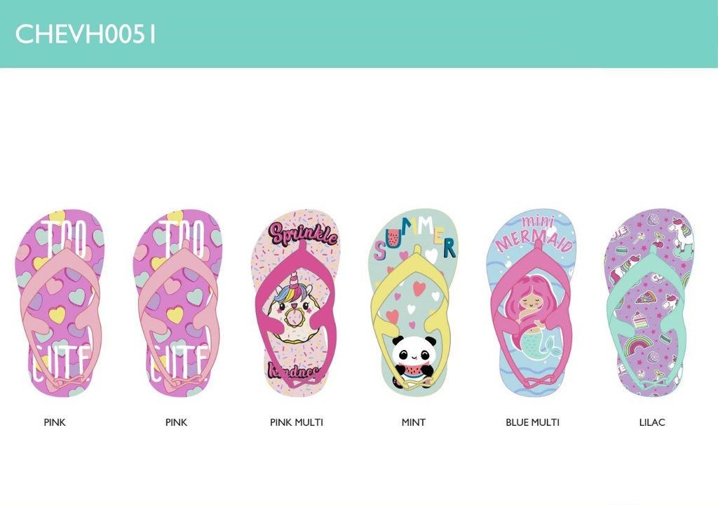 Toddler Girls Printed Flip Flops