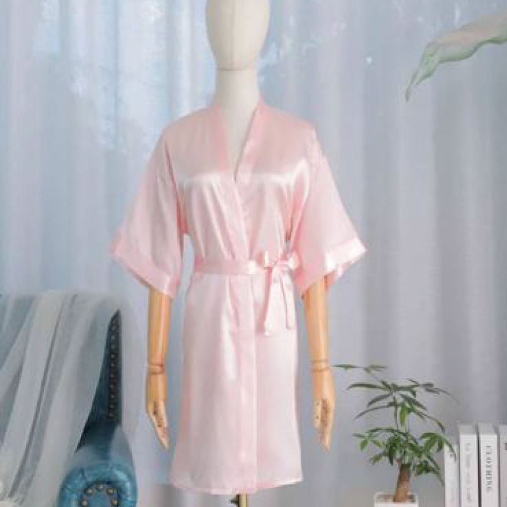 Pijama bata color rosado