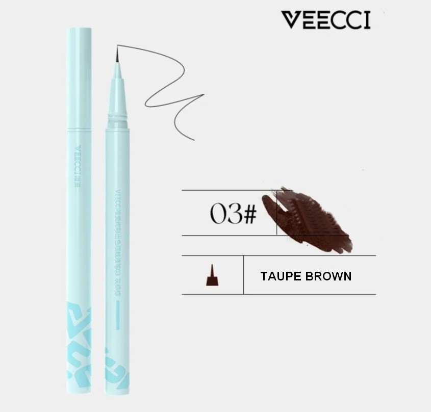 Veecci Colorful Liquid Eyeliner - Taupe Brown