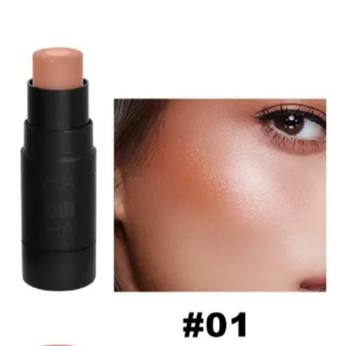 Handaiyan 2 In 1 Blush &amp; Highlight Stick - [01# Tan Glow - 8g]