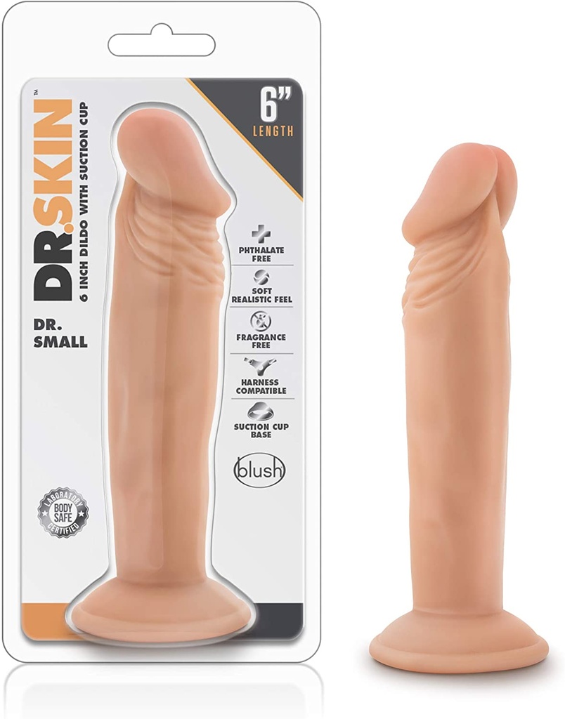 Blush Dr. Skin Dr. Small 6" Dildo - Vanilla