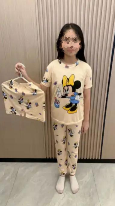 Pijama KIDS de dibujos animados de tres piezas