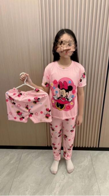 Pijama KIDS de dibujos animados de tres piezas