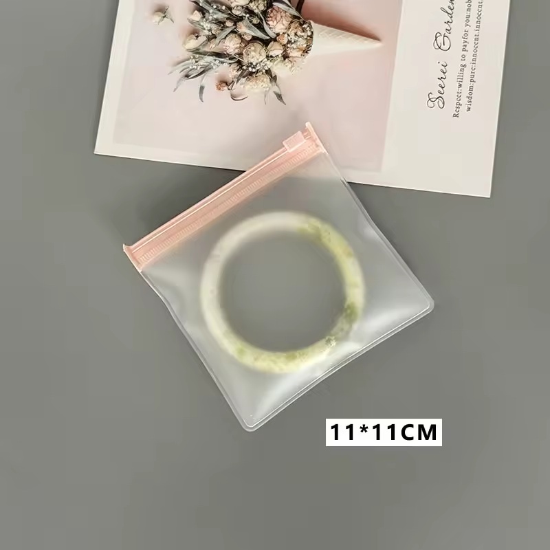 bolsas de joyería transparentes, semitransparentes, de plástico 11x11 cm