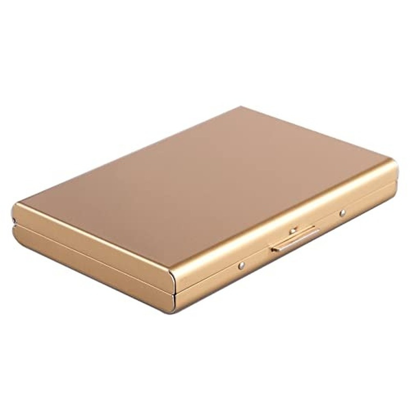 Titular de la tarjeta de acero inoxidable, tarjeta bancaria, caja de tarjeta de crédito, abrazadera de Metal, bolsa de tarjeta de expansión, titular de la tarjeta de visita, caso antirrobo, bolsa de deslizamiento