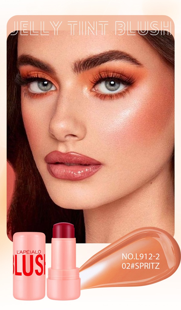 Barra de rubor de gelatina multicolor de FORMBO transfronterizo, lápiz labial de doble uso para labios faciales, blanqueamiento, cutis, exclusivamente para extranjeros