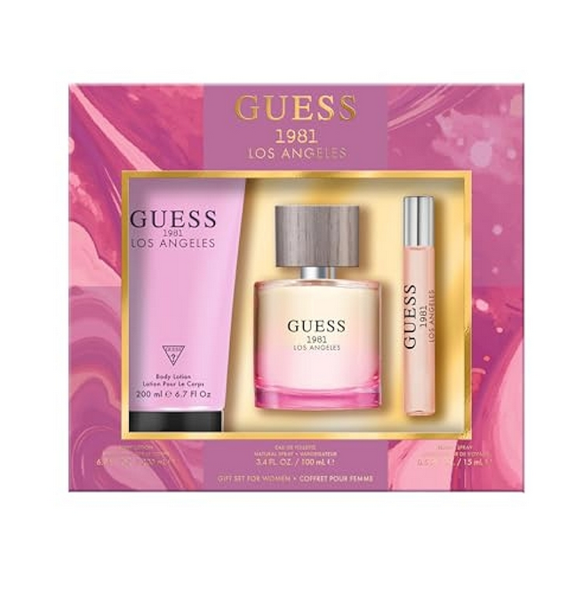 GUESS 1981 LOS ANGELES SET 3p 3.4oz W EDT