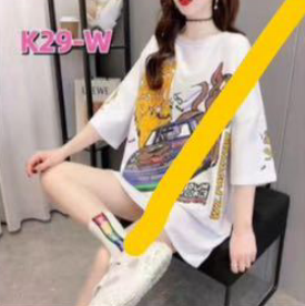 Camison oversized de dibujos animados unitalla