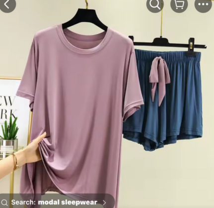 Pijama Short de satin