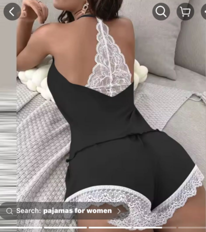 Pijama short de algodón