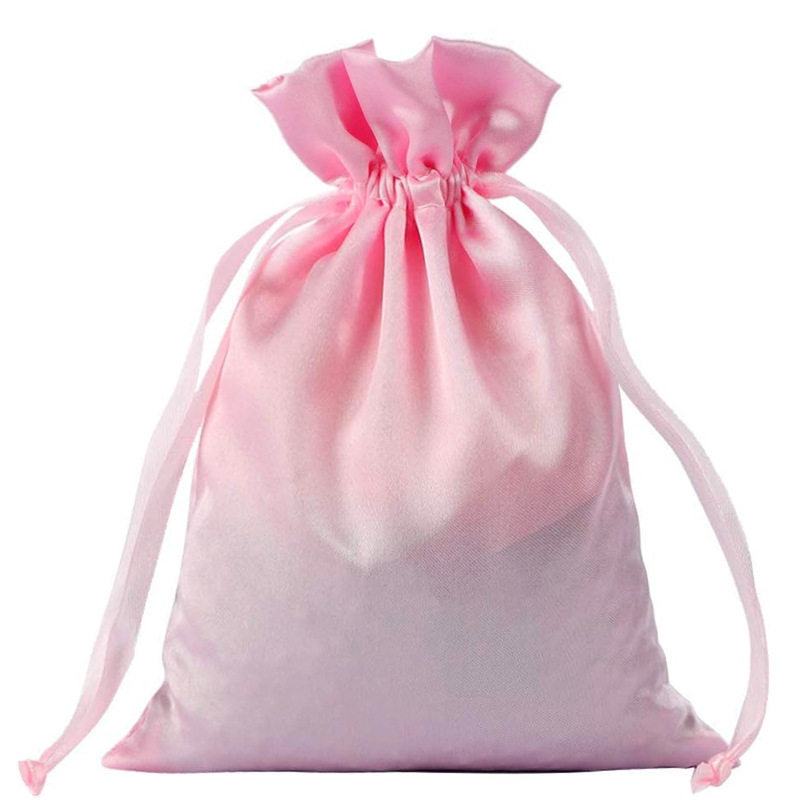 Bolsa de tela de seda (7x9) ROSADO
