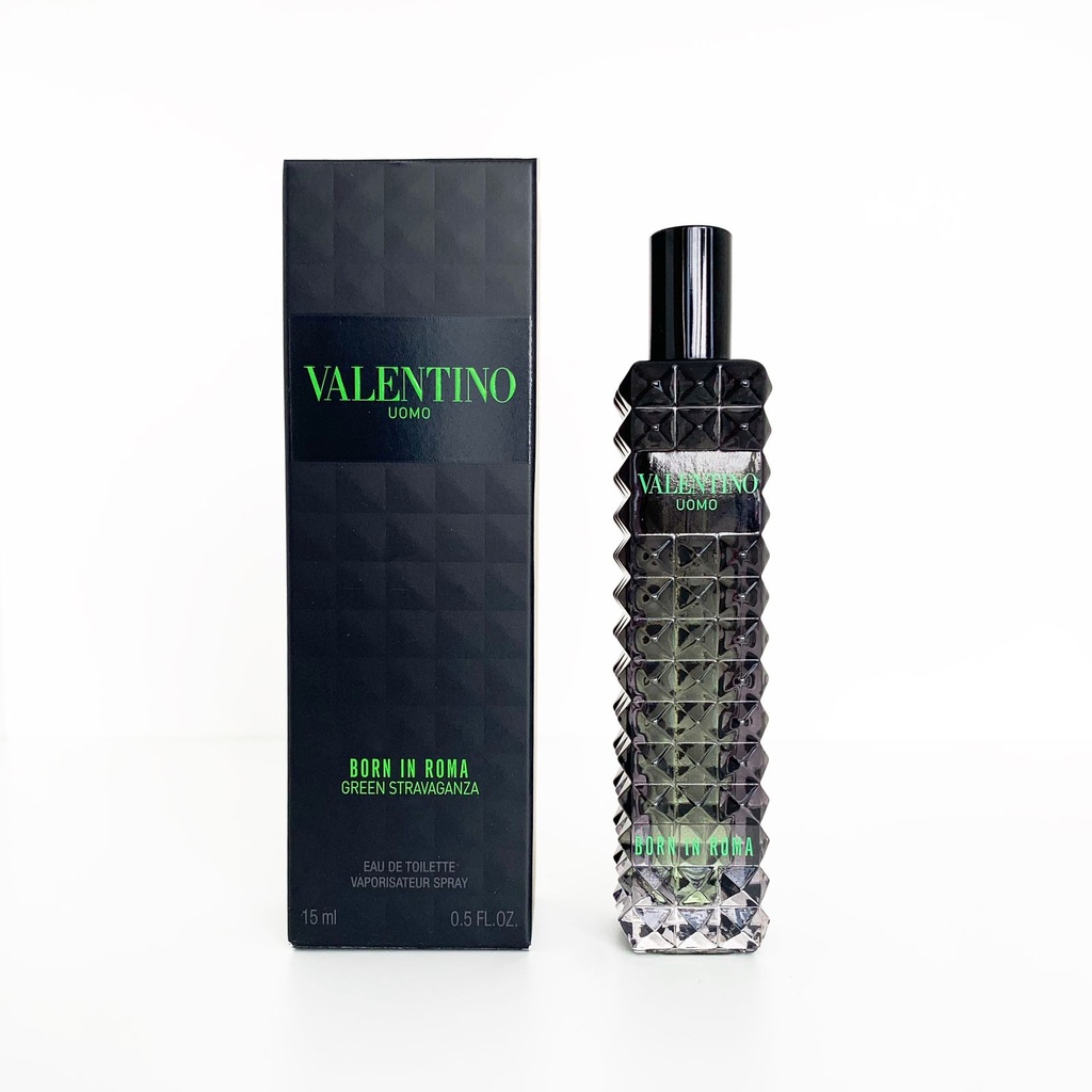 Valentino uomo born in roma green stravaganza EDT 15ml 0.5 fl.oz RP