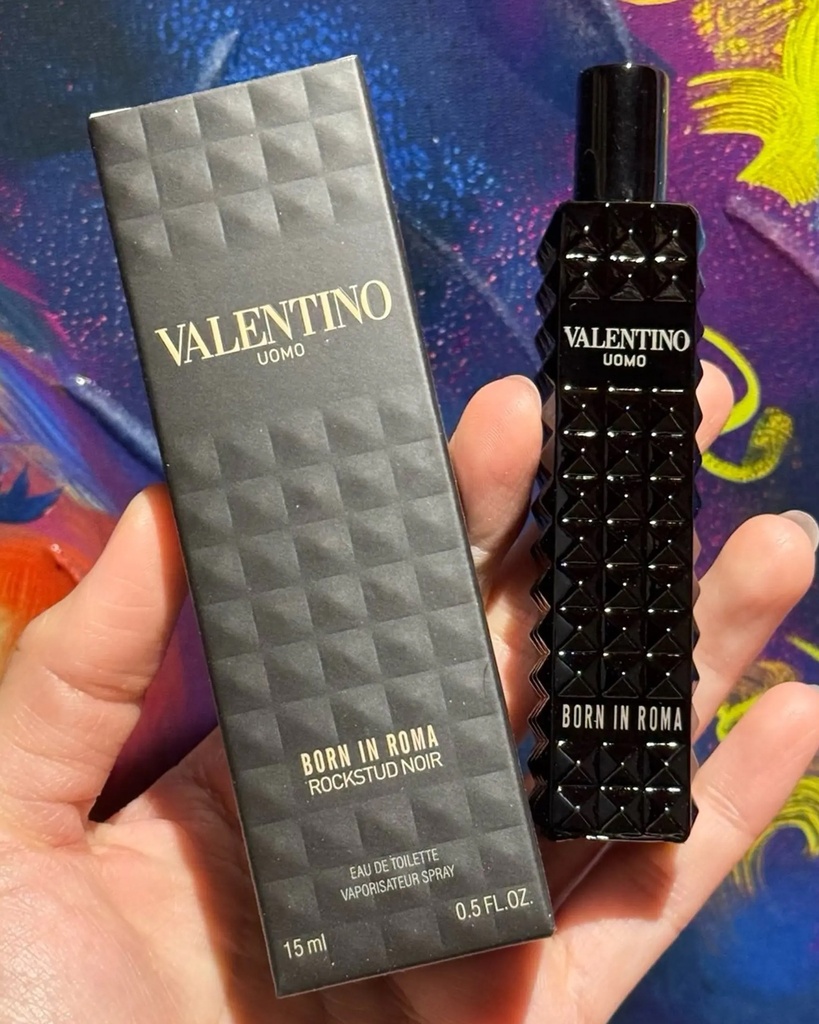 Valentino uomo born in rome Rockstud Noir EDT 15ml 0.5 fl.oz RP