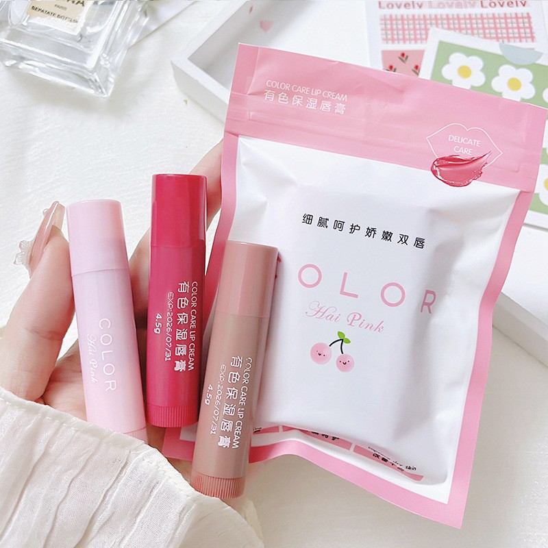 Balsamo con color para labios