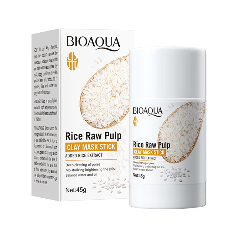 Mascarilla de Arcilla en Barra de Pulpa Cruda de Arroz de BIOAQUA