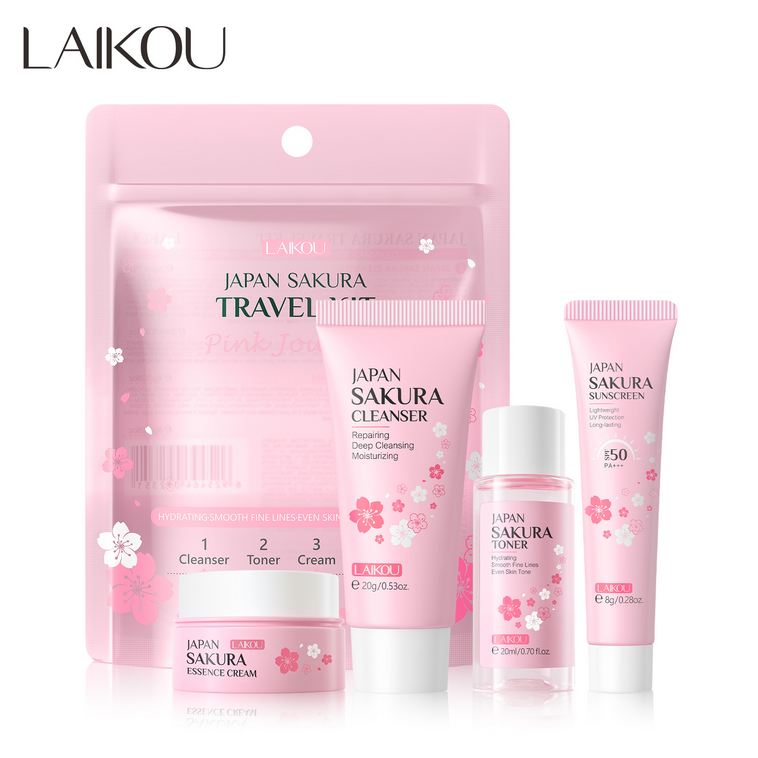 Set de cuidado facial, hidratación, iluminación y suavidad de la piel.