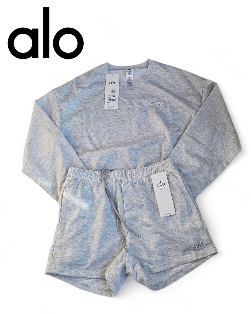 Conjunto Alo Yoga 3333 Light Gray