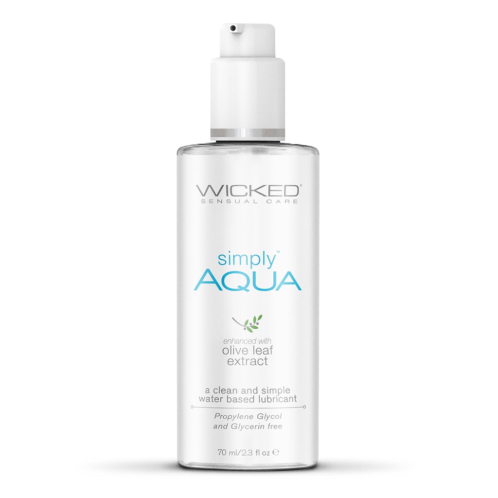 Wicked Sensual Care Simply Aqua Water Based Lubricant - 2.3 oz