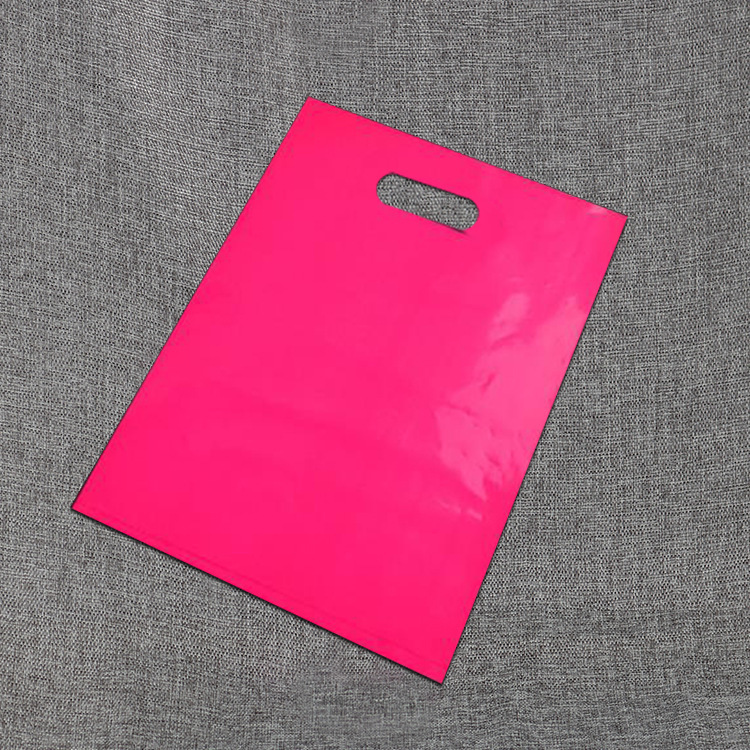 Bolsa de plástico rosa 15X20