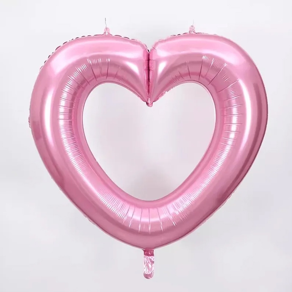 Globo con forma de corazón color rosado 40 pulgadas