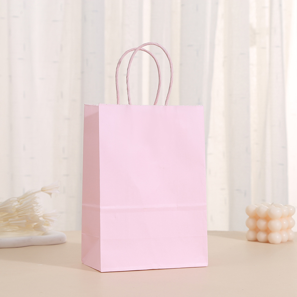 Bolsa de regalo de papel de color 21X15X8 Purpura