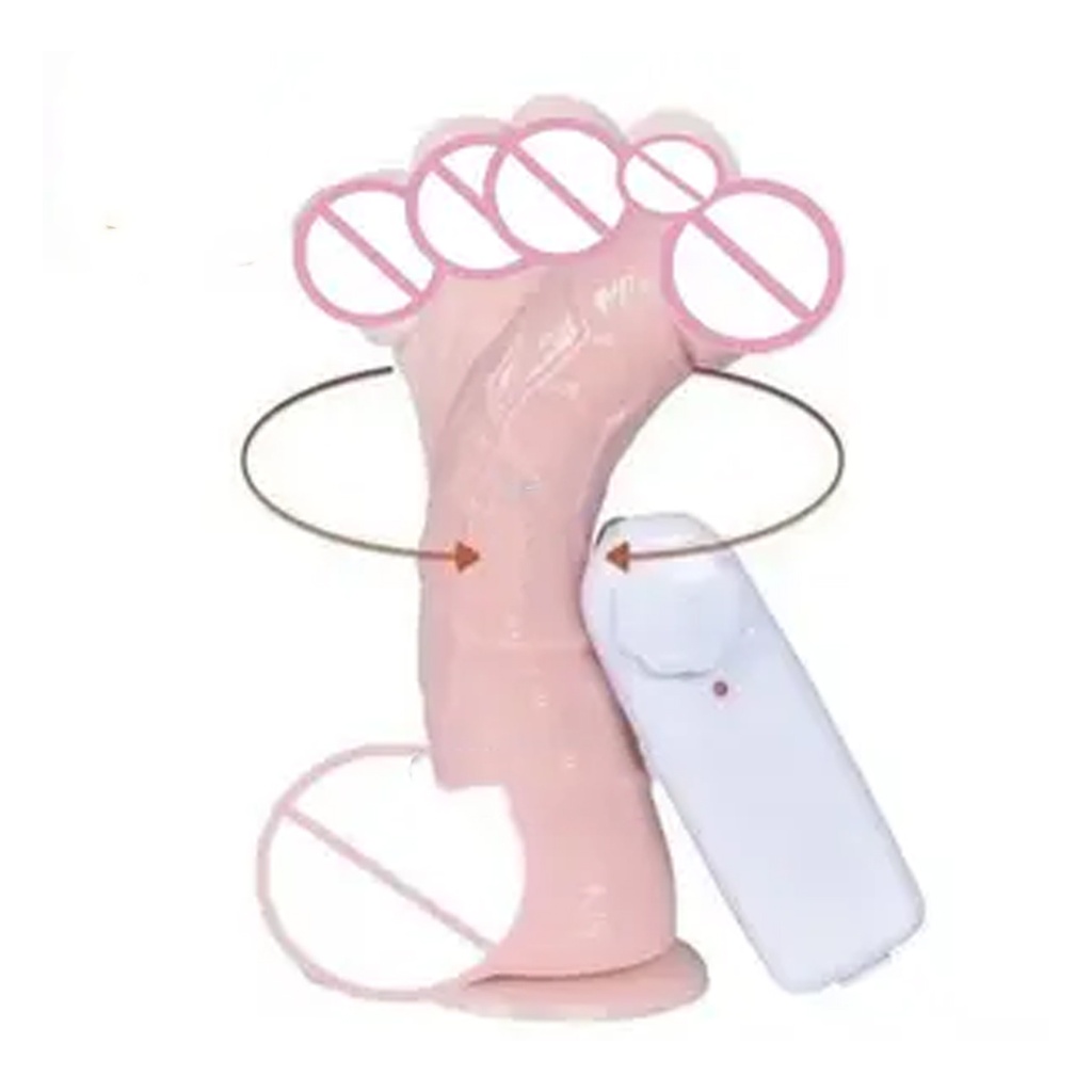 Dildo con copa de succion con control remoto talla M