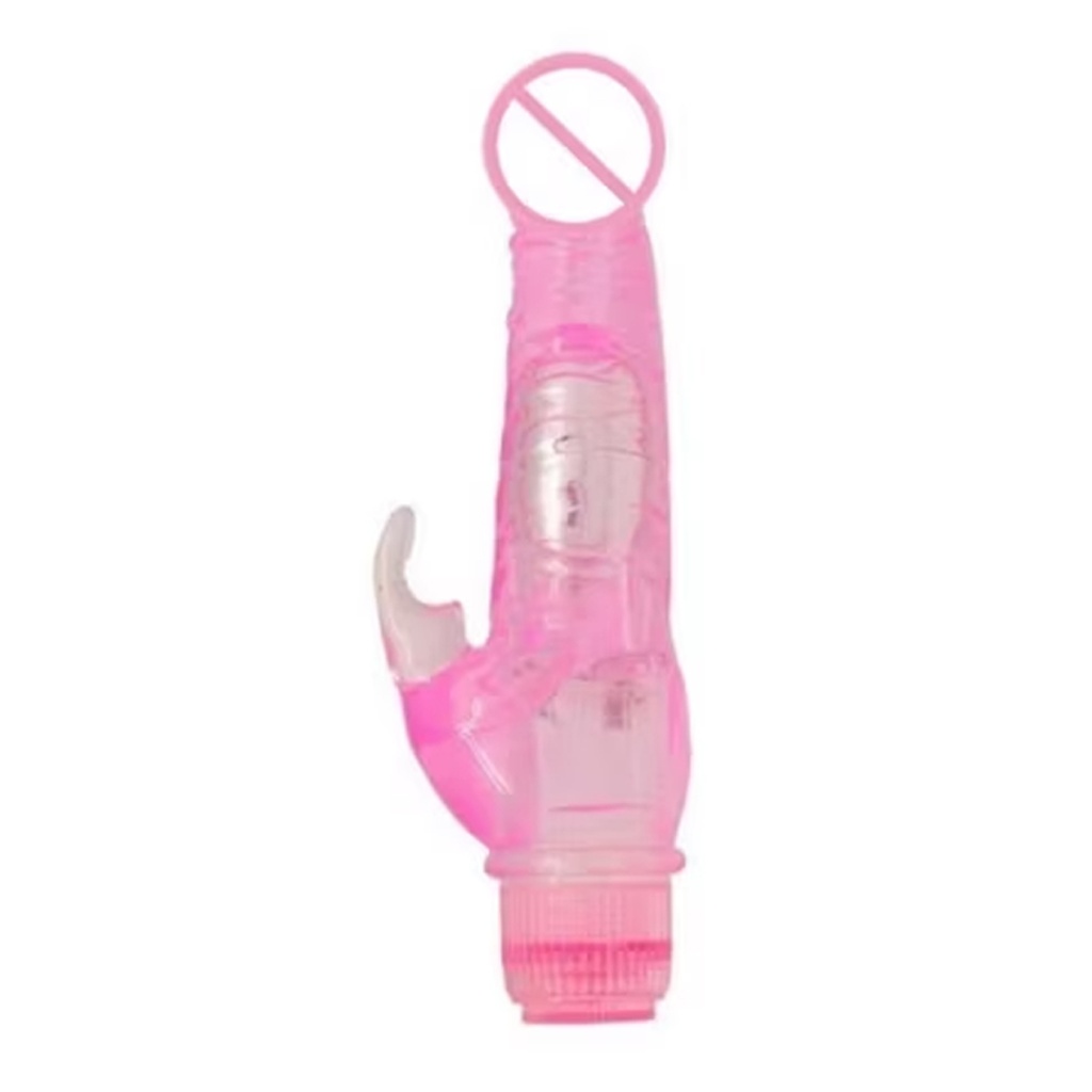 Dildo vibrador en forma de conejo para el clictoris