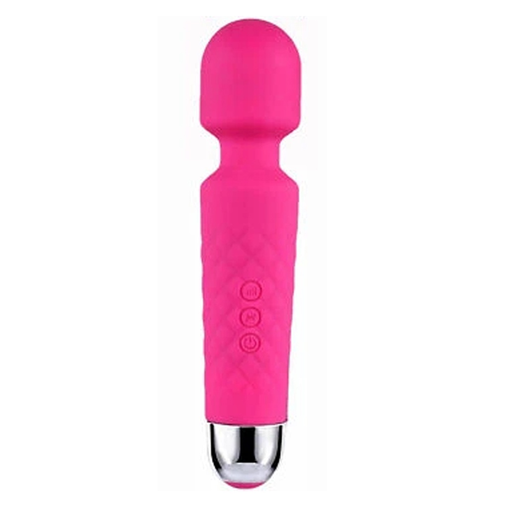Vibrador masajeador varita de silicona USB