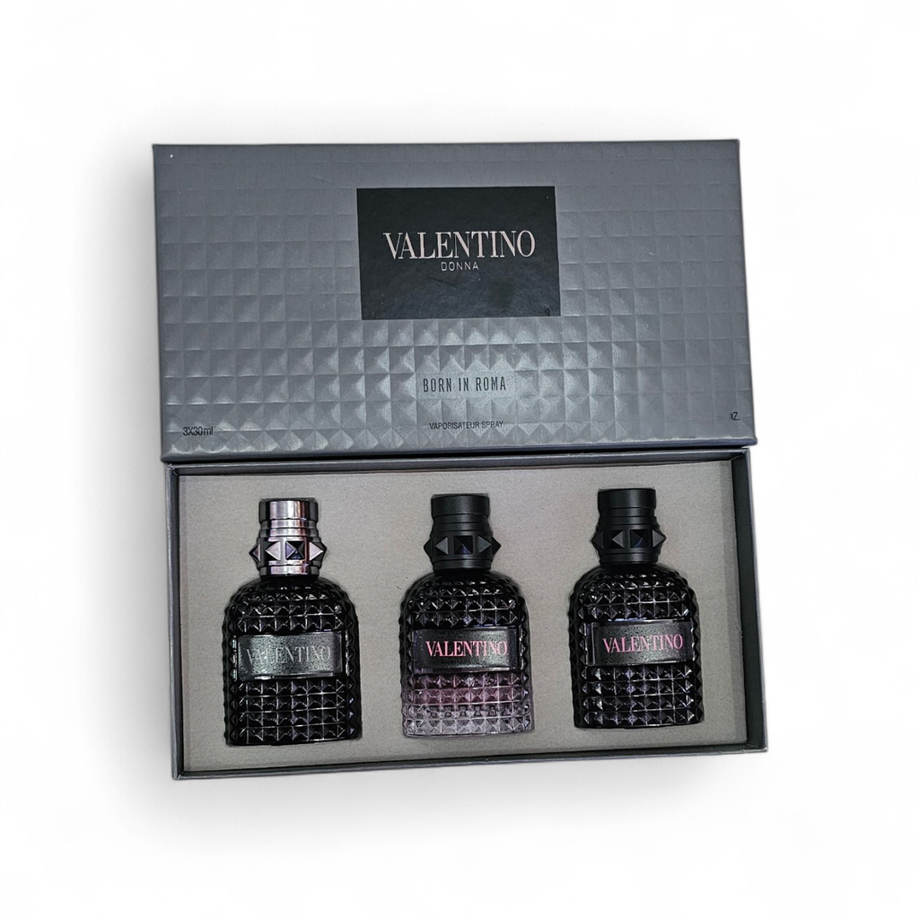 Valentino donna born in roma set mini 3 perfumes 30ml 1 fl.oz