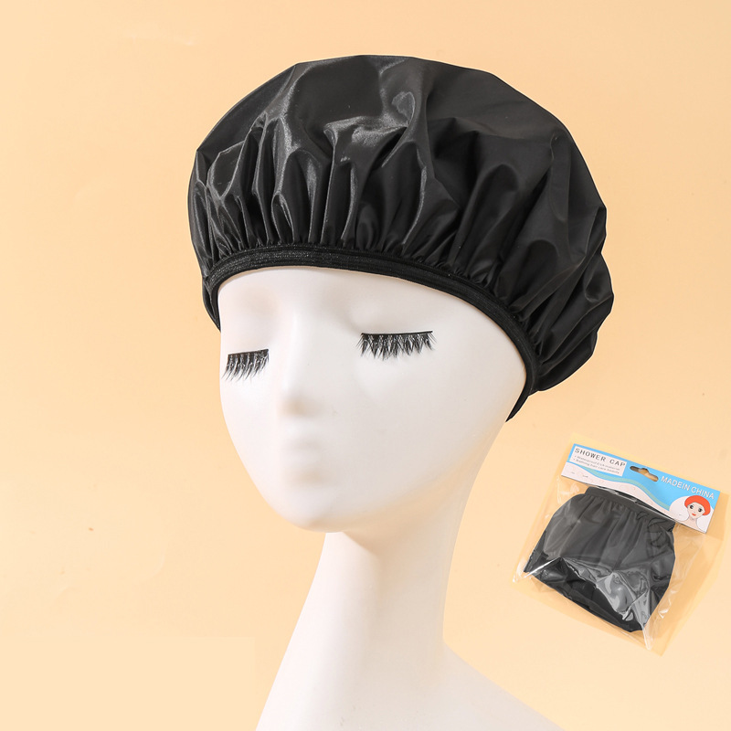 Gorro de ducha impermeable color negro