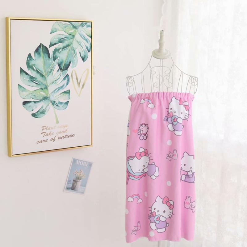 Toalla de baño de hello kitty