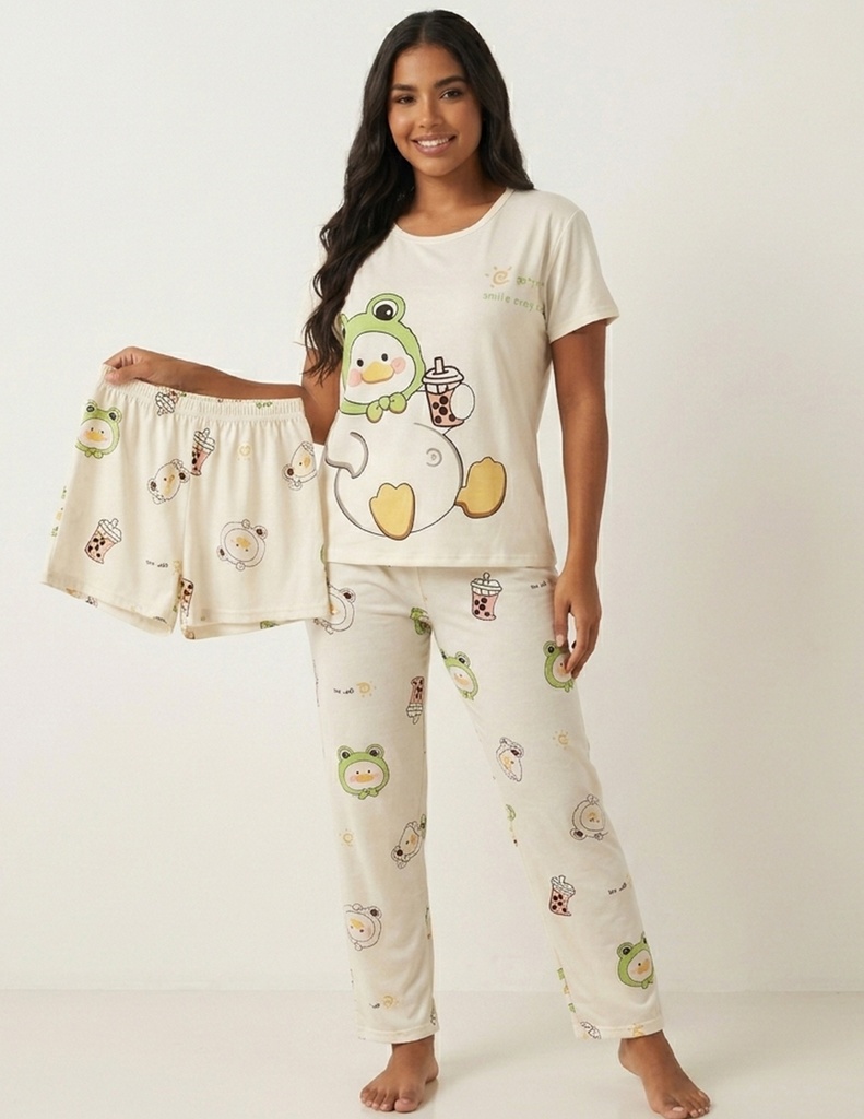 Pijama set Sensuel 3 piezas