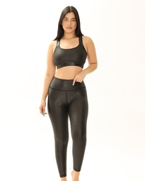 Leggins Colombiano Top Cruzado Moderna Efecto Cuero