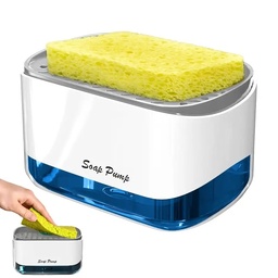 Dispensador de Jabón Lavavajillas con Portaesponja