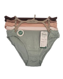5 Pack panty bikinis de bamboo 