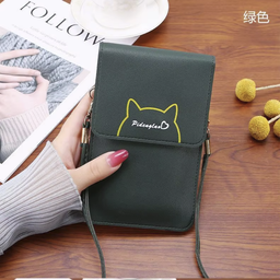 Bolso de cuero PU de gran capacidad para teléfono con pantalla táctil, bolso cruzado antirrobo, bolso de viaje para teléfono inteligente, accesorios para niñas