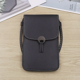 Bolso Retro Simple transparente para teléfono móvil con pantalla táctil, bolsos de mensajero con cadena de PU para mujer, Bolso pequeño con solapa, Mini bolso de hombro